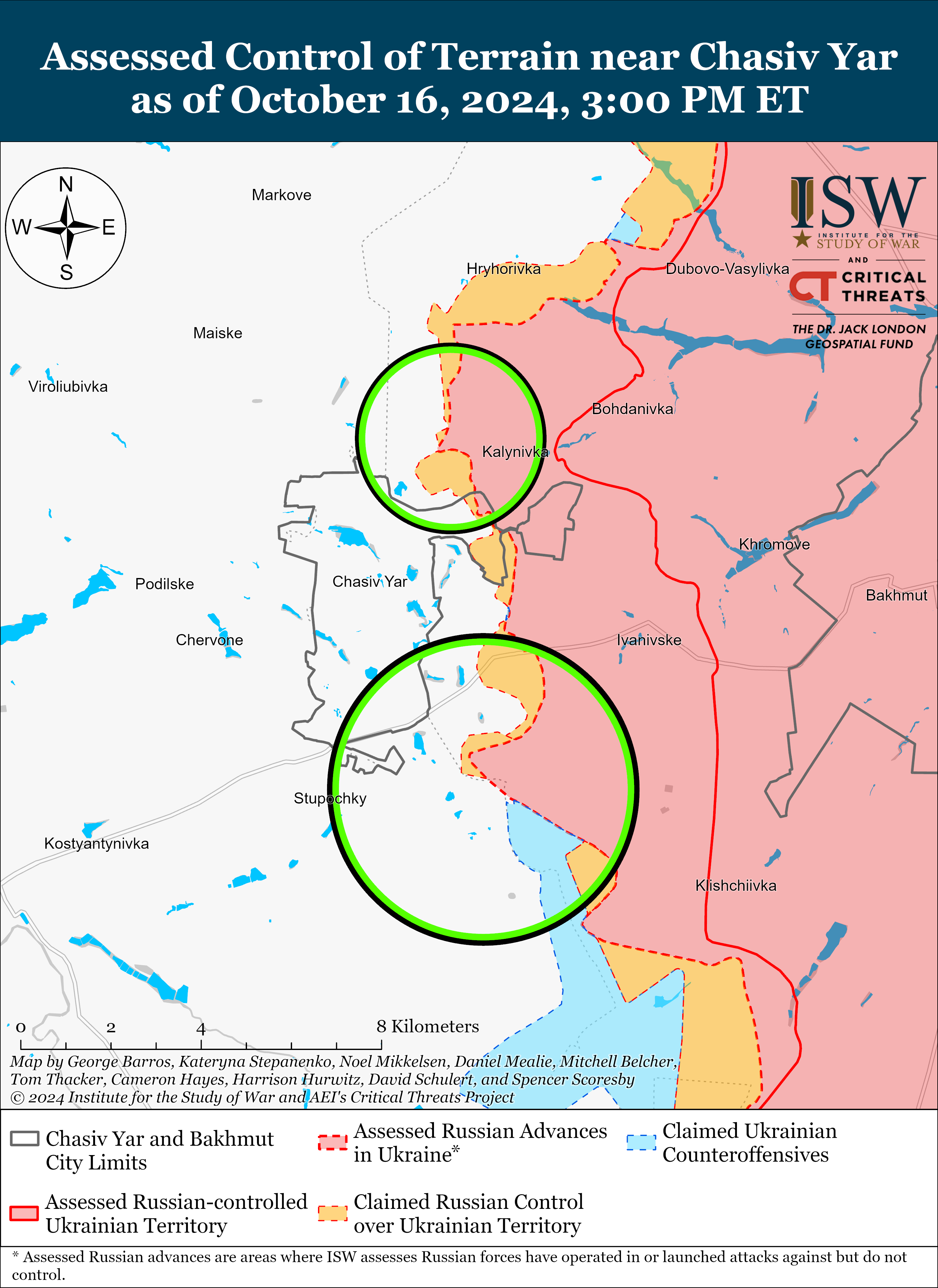 Карта боевых действий. Фото: understandingwar.org