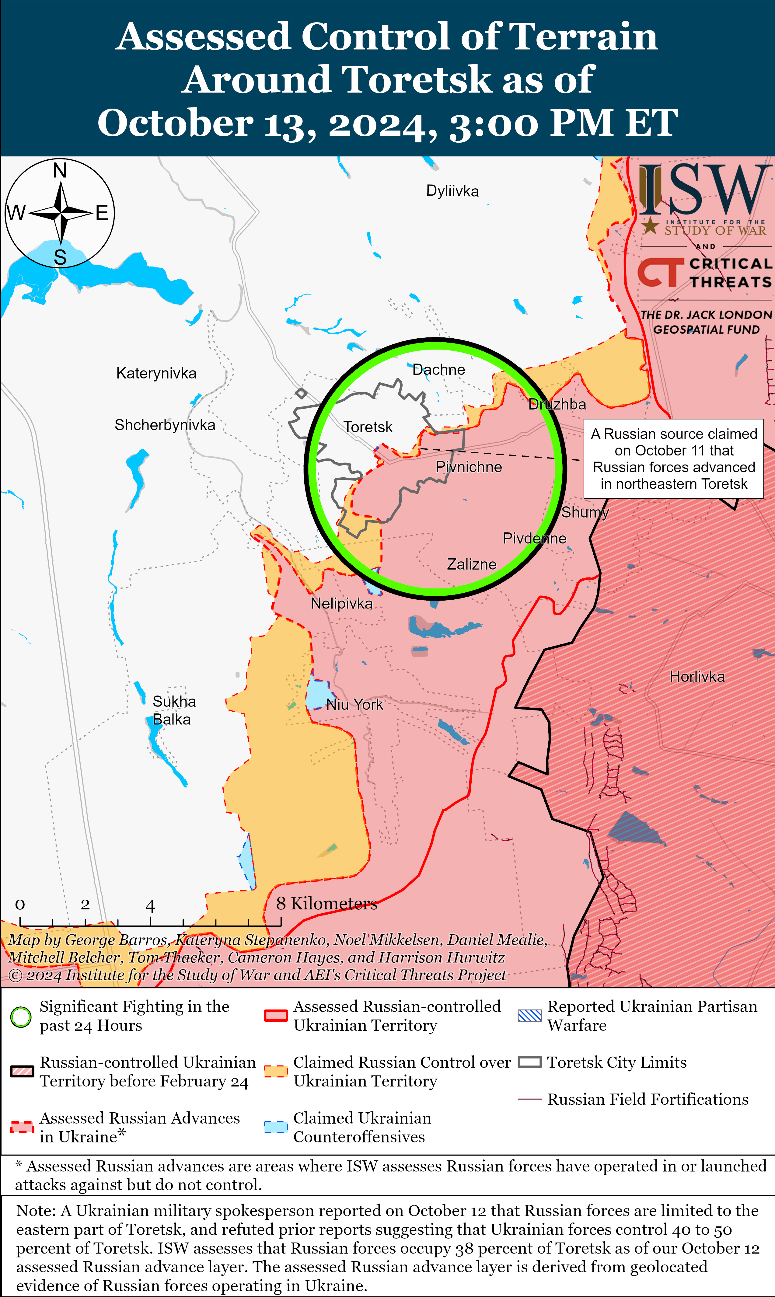 Карта боевых действий. Фото: understandingwar.org