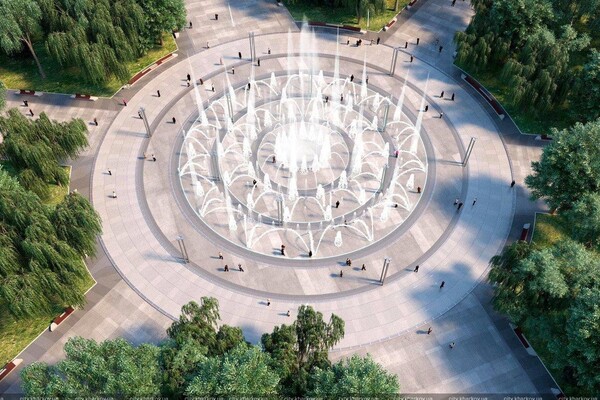 С музыкой и подсветкой: каким будет фонтан на площади Свободы фото