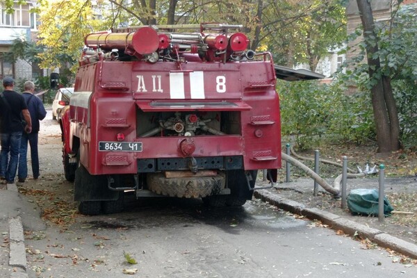 Фото горит пятиэтажка