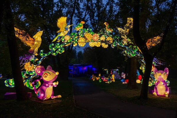 Панды, фламинго, шоу акробатов: в Харькове стартовал Фестиваль гигантских китайских фонарей (фоторепортаж) фото 22